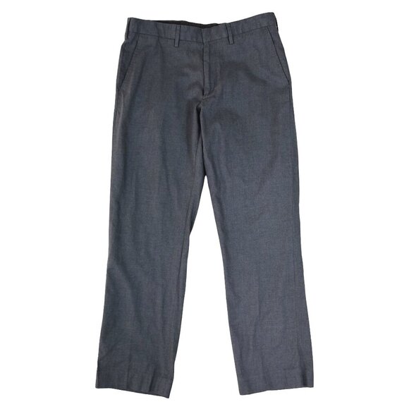 J.Crew Bowery Gray Dress Pants 100% Cotton Classic Trousers Size 32 x 30 - Picture 1 of 12